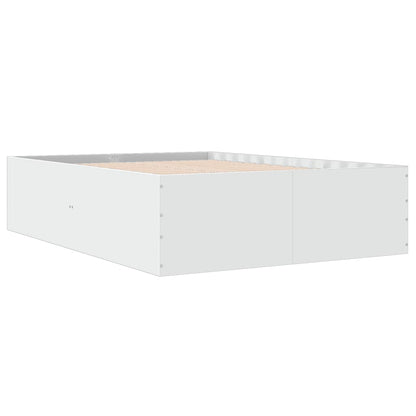 Bed Frame without Mattress White 120x190 cm Small Double