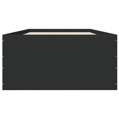 Bed Frame without Mattress Black 90x200 cm