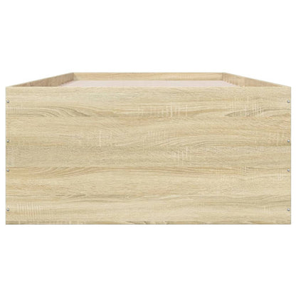 Bed Frame without Mattress Sonoma Oak 90x200 cm