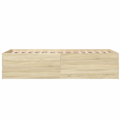 Bed Frame without Mattress Sonoma Oak 90x200 cm