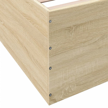 Bed Frame without Mattress Sonoma Oak 90x200 cm