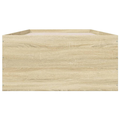 Bed Frame without Mattress Sonoma Oak 90x190 cm Single