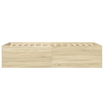 Bed Frame without Mattress Sonoma Oak 90x190 cm Single