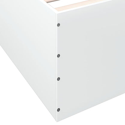 Bed Frame without Mattress White 75x190 cm Small Single