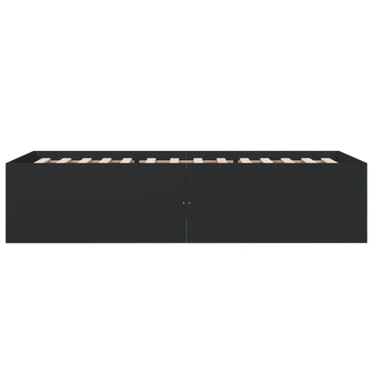 Bed Frame without Mattress Black 75x190 cm Small Single