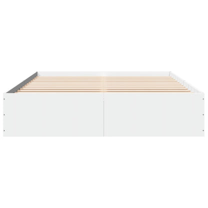 Bed Frame without Mattress White 160x200 cm