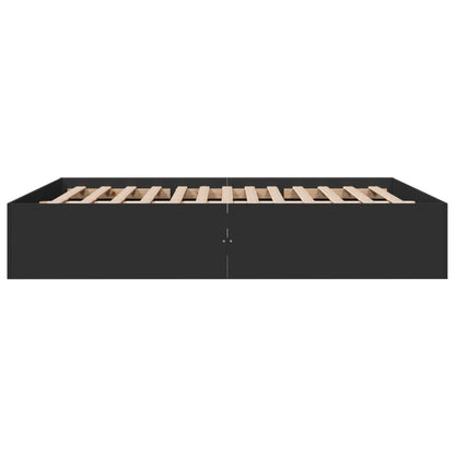 Bed Frame without Mattress Black 160x200 cm