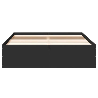 Bed Frame without Mattress Black 120x200 cm