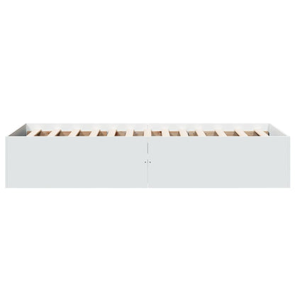 Bed Frame without Mattress White 90x200 cm