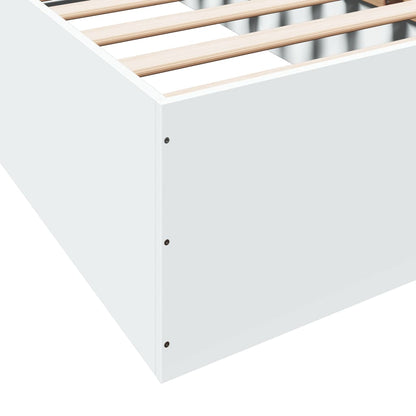 Bed Frame without Mattress White 90x200 cm
