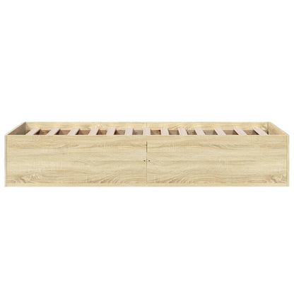 Bed Frame without Mattress Sonoma Oak 90x190 cm Single