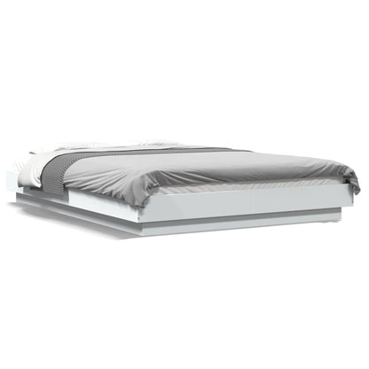 Bed Frame without Mattress White 140x200 cm