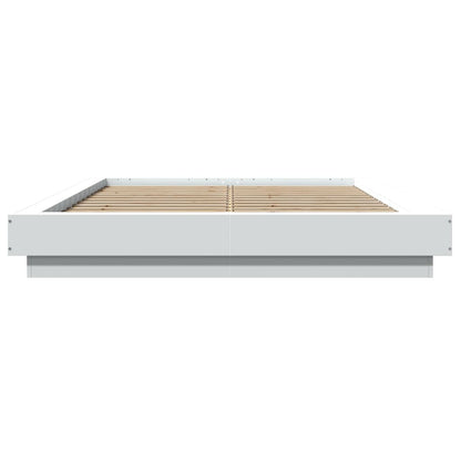 Bed Frame without Mattress White 140x200 cm