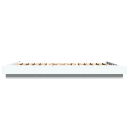 Bed Frame without Mattress White 140x200 cm