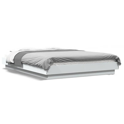 Bed Frame without Mattress White 120x200 cm