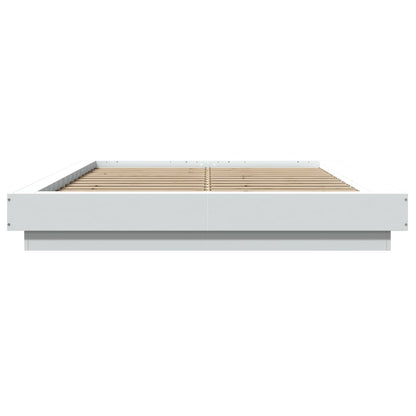 Bed Frame without Mattress White 120x200 cm
