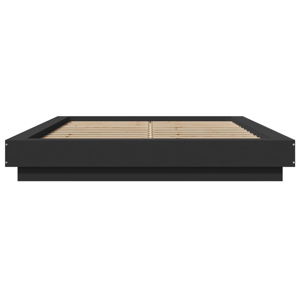Bed Frame without Mattress Black 120x200 cm