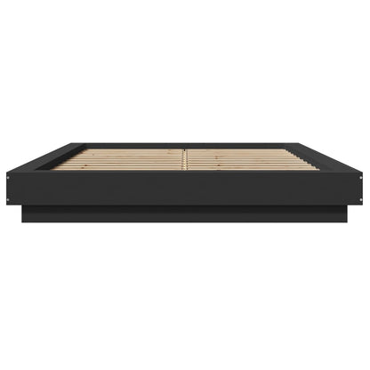Bed Frame without Mattress Black 120x200 cm