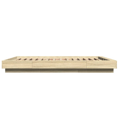 Bed Frame without Mattress Sonoma Oak 120x200 cm