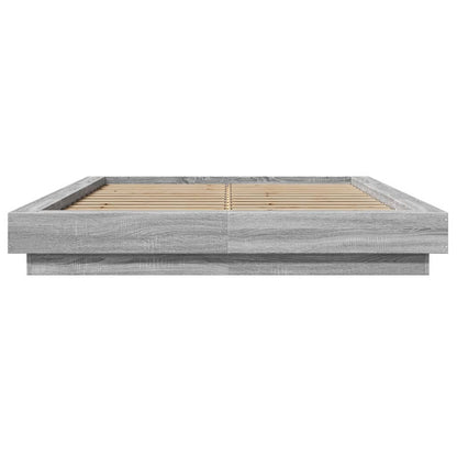 Bed Frame without Mattress Grey Sonoma 120x200 cm