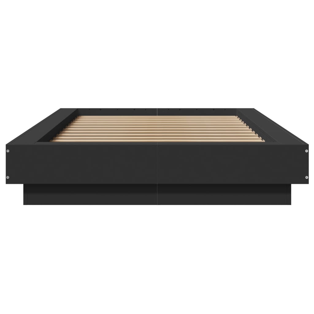 Bed Frame without Mattress Black 100x200 cm