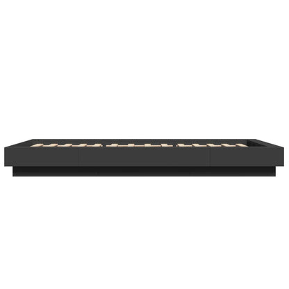 Bed Frame without Mattress Black 100x200 cm