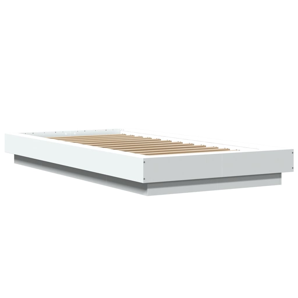Bed Frame without Mattress White 90x200 cm