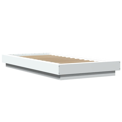 Bed Frame without Mattress White 90x200 cm