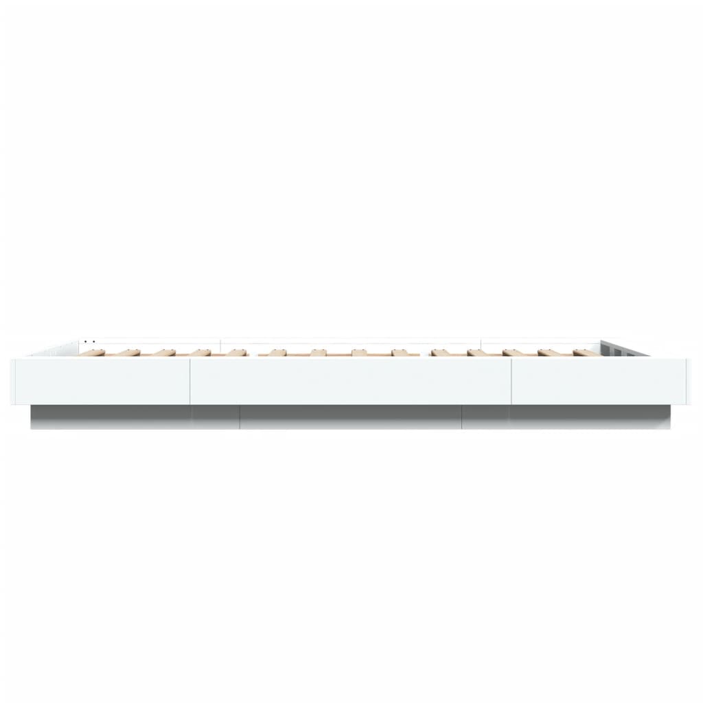 Bed Frame without Mattress White 90x200 cm