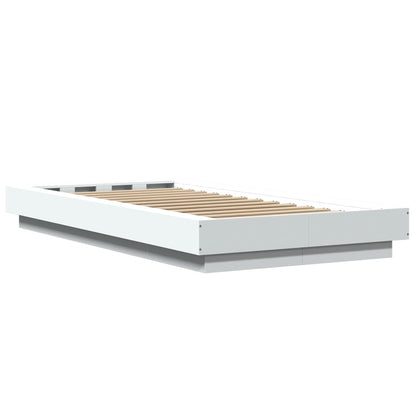 Bed Frame without Mattress White 90x200 cm