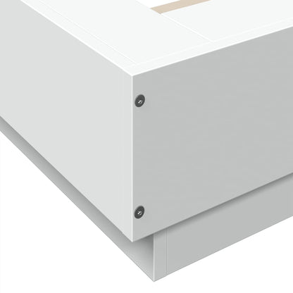 Bed Frame without Mattress White 90x200 cm