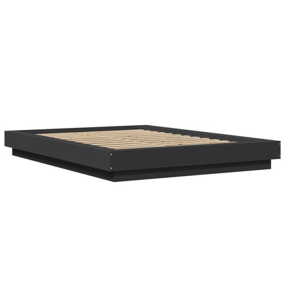 Bed Frame without Mattress Black 135x190 cm Double