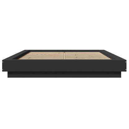 Bed Frame without Mattress Black 135x190 cm Double