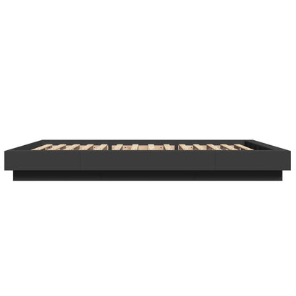 Bed Frame without Mattress Black 135x190 cm Double