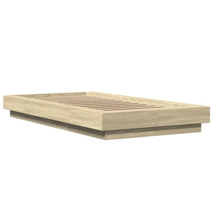 Bed Frame without Mattress Sonoma Oak 90x190 cm Single