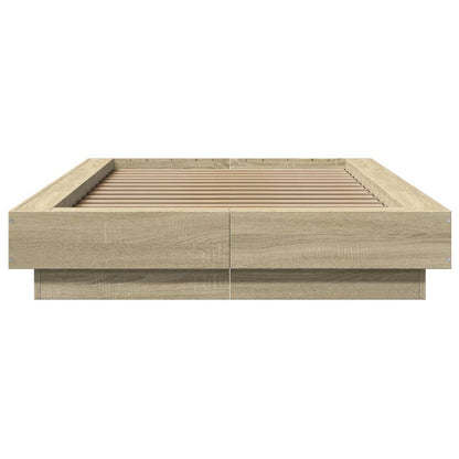 Bed Frame without Mattress Sonoma Oak 90x190 cm Single