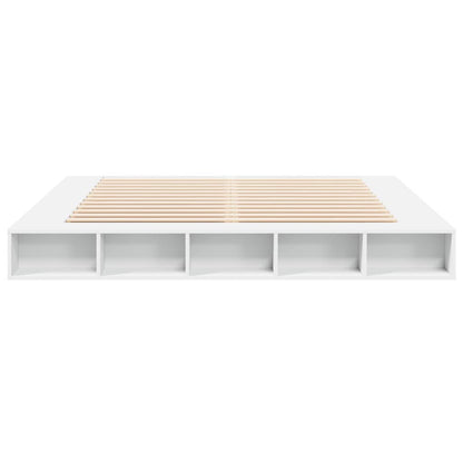 Bed Frame without Mattress White 200x200 cm