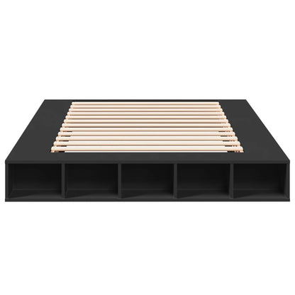 Bed Frame without Mattress Black 160x200 cm