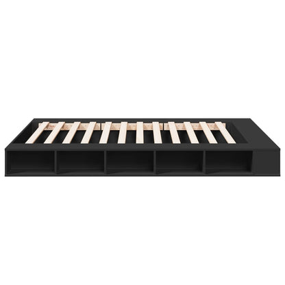 Bed Frame without Mattress Black 160x200 cm
