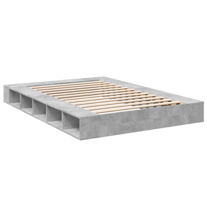Bed Frame without Mattress Concrete Grey 160x200 cm