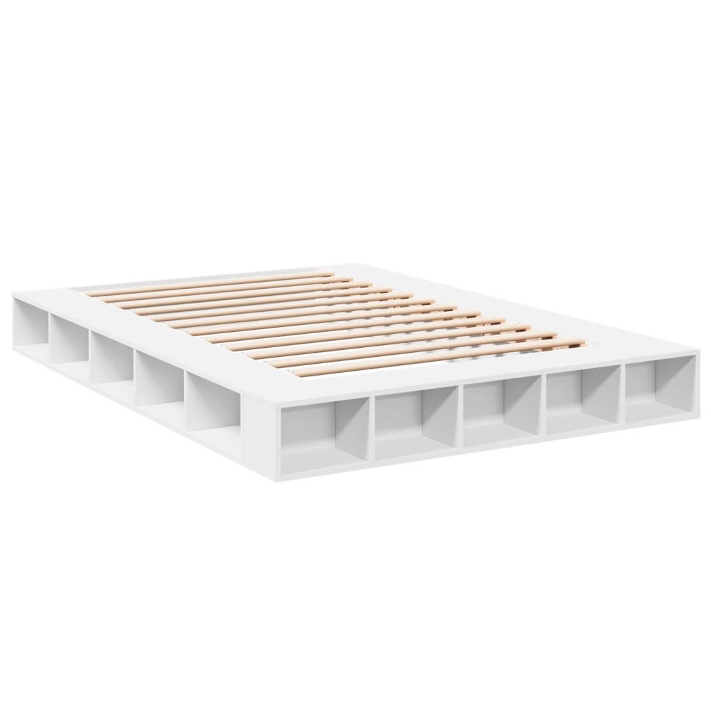 Bed Frame without Mattress White 140x200 cm
