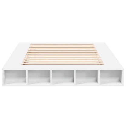 Bed Frame without Mattress White 140x200 cm