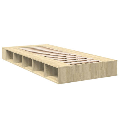 Bed Frame without Mattress Sonoma Oak 90x200 cm