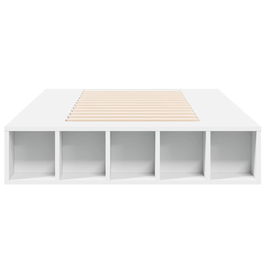 Bed Frame without Mattress White 90x190 cm Single
