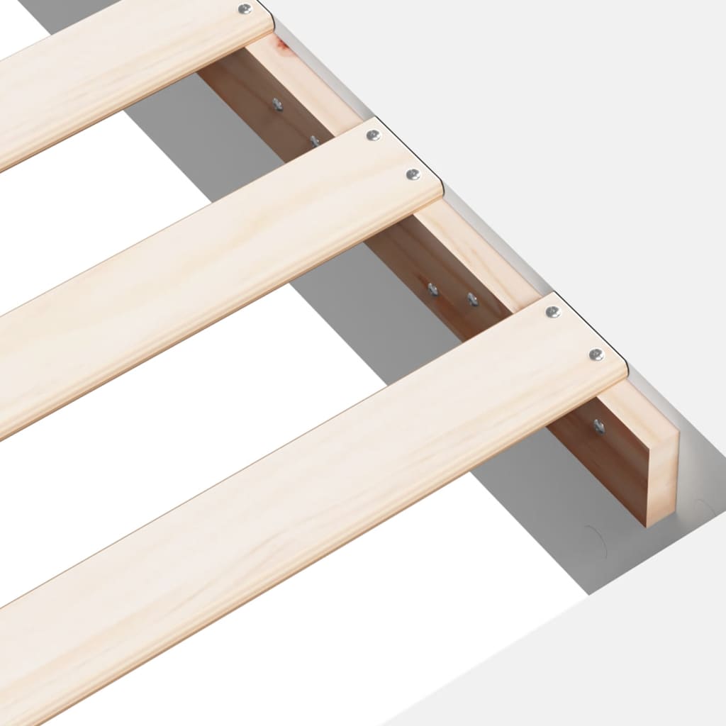 Bed Frame without Mattress White 90x190 cm Single