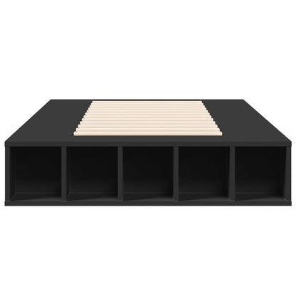 Bed Frame without Mattress Black 75x190 cm Small Single