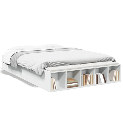 Bed Frame without Mattress White 135x190 cm Double