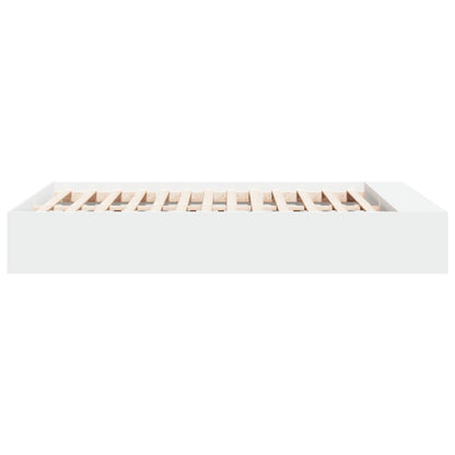 Bed Frame without Mattress White 135x190 cm Double