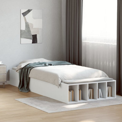 Bed Frame without Mattress White 100x200 cm