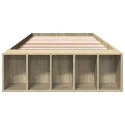 Bed Frame without Mattress Sonoma Oak 100x200 cm
